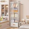 Estantería Estantería de Múltiples Niveles de Pie para Dormitorio Armario de Almacenamiento Simple Estante para Ropa, Juguetes, Snacks Estantería a Prueba de Polvo