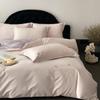 Novo Conjunto de Roupa de Cama Bordada Escovada 100% Algodão de Luxo Leve, Conjunto de Quatro Peças para Outono e Inverno, Capa de Edredom e Lençol 100S de Algodão Escovado Espessado