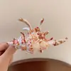 Nuevo Modelo 2025 Diseño Sencillo Pinza para el Cabello de Tiburón con Forma de Ola para la Parte Trasera de la Cabeza, Pinza Grande de Gama Alta para Mujeres