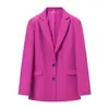 ZA Comercio Exterior Transfronterizo Spot Familia Z Estilo Europeo y Americano Chaqueta Otoño 2026 Moda Ropa de Mujer Color Sólido Chaqueta de Traje Simple