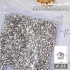 Joyería para Uñas Diamante Transparente Corazón de Melocotón Explosivo Cristal de Cristal Blanco Joyería Manicura Lote Completo Punta de Mariposa Diamante