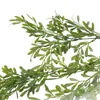 Vegetación de techo, colgante de pared de hierba Fénix de cinco hojas, tallo único, arreglo floral de boda, hojas de planta tropical artificiales, decoración de techo