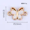 Venta Caliente Transfronteriza Colgante Creativo Personalizado de Mariposa de Dibujos Animados Material de Accesorios DIY Pulsera de Aleación con Goteo de Aceite Venta Directa de Fábrica