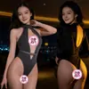 Lencería sexy Lubai para mujer, conjunto de body hueco de V profunda, apasionado y sexy, sin extracción, talla grande, tentación de cama