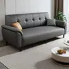 Sala de estar de apartamento pequeño, propiedad de alquiler, espacio de oficina, unidad de alquiler multifuncional, sofá cama apto para gatos que se puede plegar