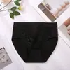 Ropa Interior Femenina Sexy de Encaje de Algodón Puro Cómoda de Comercio Exterior, Proveedor Transfronterizo Fabricante Mayorista Bragas de Talla Grande de Cintura Media