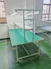 Oficina Antiestática Linha de Montagem Pequena Esteira Transportadora Perfil de Alumínio Linha de Produção de Automação Bancada com Rolos