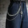 Estilo INS Cadena Cuadrada Cubana Parche de Perlas Irregulares Cadena para Pantalones Accesorios Caja Metálica Cadena Personalidad Punk Cintura