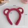 Otoño e Invierno Nuevo Diadema de Felpa de Oso Fresa para Lavar la Cara, Diadema de Presión para el Cabello, Linda Diadema, Accesorios para el Cabello de Oso Peludo para Mujer