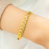Pulsera de 8 mm chapada en oro joyería pulsera cadena de reloj para damas amor grosor puesto de boda procesamiento en el sitio venta caliente