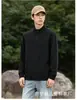 Nueva sudadera Lyocell con cuello alto y media cremallera para hombre y mujer, top fino de forro polar de manga larga casual para otoño e invierno, chaqueta de color liso, ropa de hombre