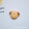 Lindo osito de dibujos animados, conejito, sándwich de galleta, comida de simulación, juego de galletas, bricolaje, crema, pegamento, resina, accesorios de joyería