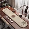 Bandera de Mesa Nuevo Tapete de Té Chino Estilo Chino Clásico Tapete de Mesa de Té Zen Impermeable Absorbente con Forma Especial