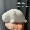 Paquete de materiales de producción de胚ón blanco pellizcado para bricolaje, molde de yeso plano blando hecho a mano, paquete de materiales de producción de silicona, adornos