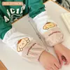 Manga Larga de Tela Linda para Adultos para Primavera y Verano, Impermeable, Antimanchas, para Estudiantes, Oficina, Dibujos Animados, Lindo Oso, Conejo