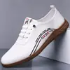 Transfronterizos nuevos cómodos versátiles 2026 Primavera/Otoño nuevos zapatos casuales de cuero para hombre verano transpirables sin cordones