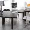 Nuevo Escritorio de Computadora Simple Moderno de Madera Maciza Estilo Lujo Ligero Normcore Banco de Trabajo con Forma Especial Escritorio de Oficina Escritorio para Jefe Mesa de Té