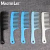 Pente de Dentes Largos Mastri, Pente de Plástico, Pente de Dentes Largos Espessado para Uso Doméstico, Pente Alisador de Cabelo, Pente Massageador para Cachos, Transfronteiriço