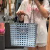 Nuevos Bolsos Tejidos a Mano de Plástico, Bolsos de Mujer, Bolsas Tejidas de Plástico, Bolsos de Recuerdo, Bolsas tipo Cesta de Verduras