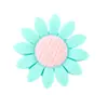 Contas de margarida de silicone, pingentes de pulseira de flor de girassol colorida, acessórios, acessórios de vestuário DIY, decorações