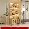 Nuevo estante de exhibición estilo chino, gabinete multi-tesoro no de madera maciza, estantería divisoria para sala de té, vitrina de té para sala de estar, estante de almacenamiento de gabinete de té