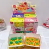 Nuevo traje de borradores de frutas de simulación lindo paquete exprés forma divertida borrador caja sorpresa limpia