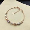 Pulseira Espaçadora de Pérola de Água Doce Atacado Moda Simples Joias de Pérola Pulseira de Pérola Zhuji Feminina Comemoração de Viagem