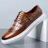 Zapatos de Vestir de Cuero Transpirable para Hombre Punta Fina con Cordones Zapatos de Boda Talla Grande para Hombre Zapatos de Comercio Exterior de Amazon Hombre 251205