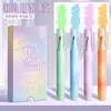Bolígrafo de Purpurina de Colores Bolígrafo Fluorescente Luminoso Cristal Arena Movediza Luz Plateada Cambia de Color Cuaderno para Niños