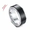 Novedades Transfronterizas, Joyería Giratoria de Acero de Titanio, Anillos Giratorios Europeos y Americanos para Hombre que No se Desvanecen, Joyería de Mano de Nicho para Mujer al por Mayor