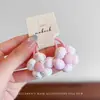 Novo Conjunto de Tecido de Laços de Cabelo Florais Doces Estilo Coreano para Crianças, Presilhas de Cabelo para Mechas Laterais, Elásticos de Cabelo para Bebês para Meninas