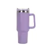 Taza de Coche de Generación Transfronteriza de 40 oz Portátil para Exteriores con Asa Montable en Coche Taza de Hielo Acero Inoxidable 304 Taza Aislada Venta al por Mayor