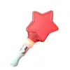 Palo de Luz Estrella para Concierto Lámpara de Estrella de Cinco Puntas de Colores Palo de Ayuda Palo de Amor Lámpara de Mano Accesorios Luminosos de Soporte para Escenario