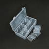 Caja de Almacenamiento de Accesorios de Pesca de Plástico Transparente Desmontable de 12 Compartimentos Grandes, Caja para Clasificación y Empaque de Muestras de Piezas de Herramientas de Ferretería