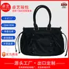 Bolsas Femininas Transmitidas ao Vivo, Bolsas de Lona de Cor Sólida, Bolsas de Ombro e Transversais de Verão Tendência de Nicho, Bolsas Plissadas Populares