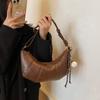 Bolso Crescent Texturizado Transfronterizo Otoño 2025 Nuevo Bolso de Mujer Diseño Nicho Bolso de Hombro Sencillo Retro Bolso Bandolera Moderno