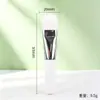 Brocha para mascarilla facial con cerdas suaves en forma de lengua, suministros para salón de belleza y spa facial, espátula para mezclar mascarillas de maquillaje, brocha para mascarilla facial ultra delgada de cabeza plana