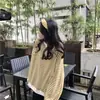 Sudadera Retro Americana con Rayas en Contraste para Mujer Primavera y Otoño 2025 Nuevo Estilo Preppy Estilo Coreano Versátil Top Holgado para Estudiante