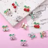 Joyería para Uñas Popular Transfronteriza Aleación Diamante Estereoscópico Incrustado Celebridad de Internet Uñas de Cereza Joyería y Accesorios para Uñas DIY Venta al por Mayor