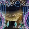 Cortinas de Teto Luminosas Decoração de Teto Tiras de Luz LED Tiras de Luz à Prova d'Água Casamento ao Ar Livre Acampamento Restaurante Atmosfera