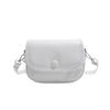 Bolso Pequeño Cuadrado Color Sólido Estilo Normcore de Verano para Mujer 2025 Nuevo Elegante Casual Bolso de Hombro Textura de Viajero Bolso Cruzado