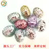 Color Huevo de Pascua Navidad Decorativo Espejo Vidrio Huevo Taobao Comercio Exterior para Decoración de Bola de Espejo con Forma de Huevo de Espuma