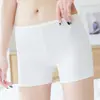 Shorts de Segurança Sem Costura de Seda Gelada para Prevenir Exposição para Mulheres, Adequado para o Verão, Pode Ser Usado como Roupa Íntima, Shorts de Segurança Finos de Três Quartos, e Também Pode Ser Usado como Roupa Externa