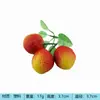 Modelo de fruta de plástico para simulação, maçã falsa, pêssego, pera, enfeites de decoração para armário de fazenda, adereços de educação infantil