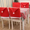Decoraciones Navideñas Fundas para Sillas de Navidad Fundas para Sillas No Tejidas Venta Directa de Fábrica Fundas para Sillas Rojas y Grises Navideñas
