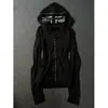 Sudadera con capucha y cremallera de subcultura oscura Y2K, cárdigan chaqueta europea y americana con estampado de bandera Union Jack, gótico punk, corte holgado