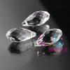 10*20 Agujero Horizontal Tridimensional Forma de Gota de Agua Colgante Pequeño Accesorios Joyería Materiales de Iluminación Cuentas de Cristal