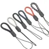 Alça de pulso para celular com fivela plástica ajustável, estilo curto, cordão redondo jacquard ajustável, disponível em estoque