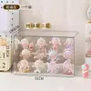 Caixa de Exibição para Miniaturas, Suporte de Exibição para Armazenamento de Blind Box, Blocos de Construção Fofos Pop Mart, Armário de Exibição Transparente com Camadas à Prova de Poeira