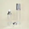 Frasco a Vácuo Transparente com Formato de Ombro 80/100/120ml, Frasco de Embalagem Cosmética de Grande Capacidade, Frasco Spray com Névoa Fina para Tônico